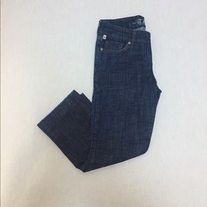 !It Jeans Capri Sz 28 Cotton Stretch Blue Cropped